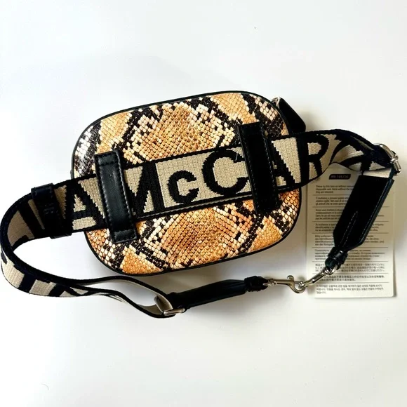 Stella McCartney Convertible Studded Faux Snake-Effect Leather Belt Bag NWT - Picture 6 of 8